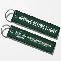 Thumbnail for Dornier D328-100 Aviator Key Chains - Dark Green - Remove Before Flight