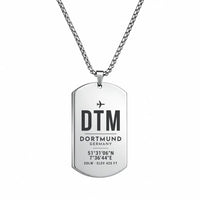 Thumbnail for Dortmund Airport DTM - Necklace - Original Design - Silver