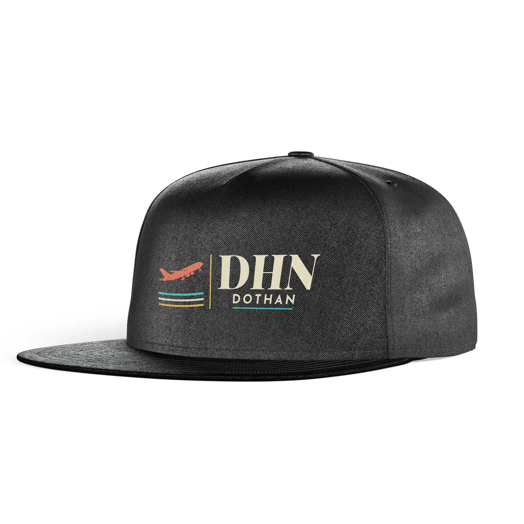 Dothan Regional Airport (DHN) snapback - black
