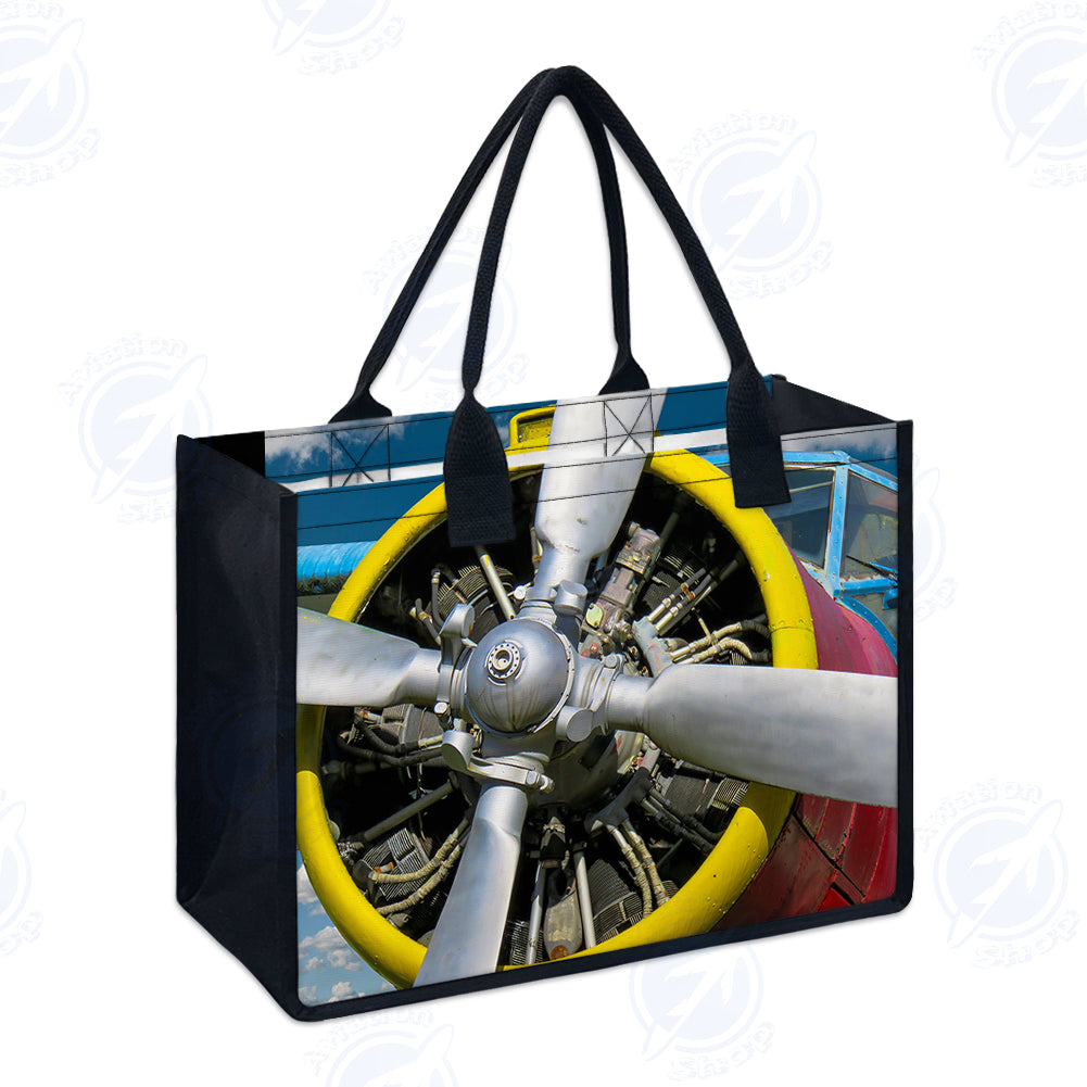 Double-Decker Airplane's Propeller Designed Special Canvas Bags