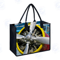Thumbnail for Double-Decker Airplane's Propeller Designed Special Canvas Bags