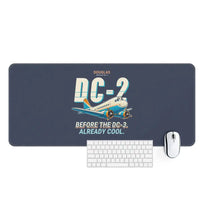 Thumbnail for Douglas DC-2 - Cartoon - Desk Mat - Navy Blue
