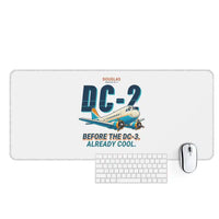 Thumbnail for Douglas DC-2 - Cartoon - Desk Mat - White