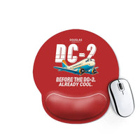 Thumbnail for Douglas DC-2 - Cartoon - Ergonomic Mouse Pad - Red