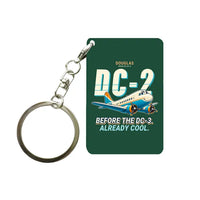 Thumbnail for Douglas DC-2 - Cartoon - Key Chain - Dark Green