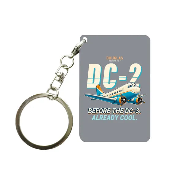 Douglas DC-2 - Cartoon - Key Chain - Gray