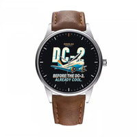 Thumbnail for Douglas DC-2 - Cartoon - Leather Strap - Brown Leather Strap