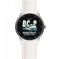 Thumbnail for Douglas DC-2 - Cartoon - Leather Strap - White Leather Strap