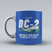 Thumbnail for Douglas DC-2 - Cartoon - Mug - Blue