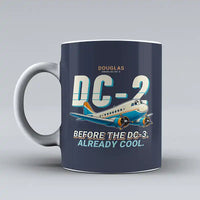 Thumbnail for Douglas DC-2 - Cartoon - Mug - Dark Blue