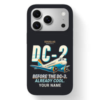 Thumbnail for Douglas DC-2 - Cartoon + Name - MagSafe iPhone 17 Pro - Black