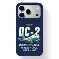 Thumbnail for Douglas DC-2 - Cartoon + Name - MagSafe iPhone 17 Pro - Navy Blue