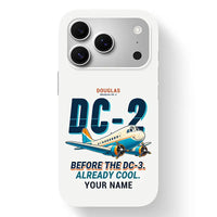 Thumbnail for Douglas DC-2 - Cartoon + Name - MagSafe iPhone 17 Pro - White