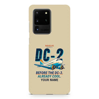 Thumbnail for Douglas DC-2 - Cartoon + Name - Samsung Case - Beige