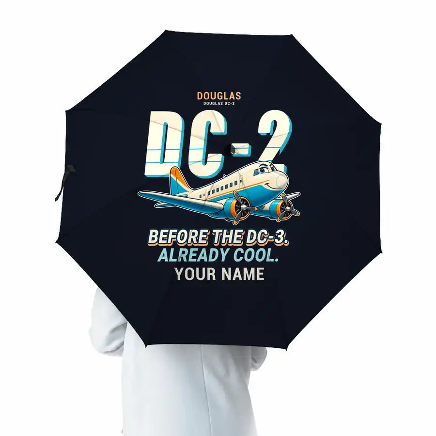 Douglas DC-2 - Cartoon + Name - Umbrella