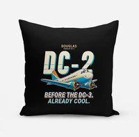 Thumbnail for Douglas DC-2 - Cartoon - Pillow - Black