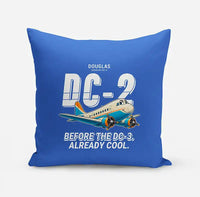 Thumbnail for Douglas DC-2 - Cartoon - Pillow - Blue