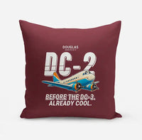 Thumbnail for Douglas DC-2 - Cartoon - Pillow - Dark Red