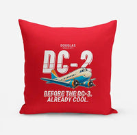 Thumbnail for Douglas DC-2 - Cartoon - Pillow - Red