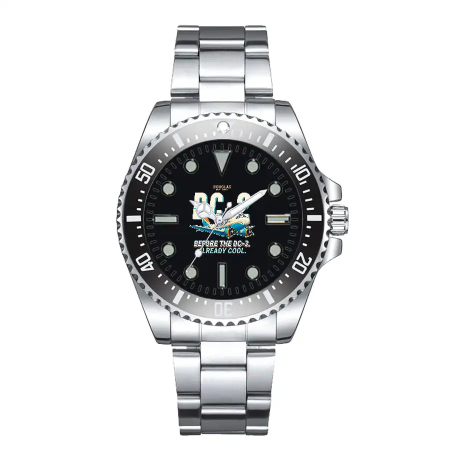 Douglas DC-2 - Cartoon - Premium Diver - Black