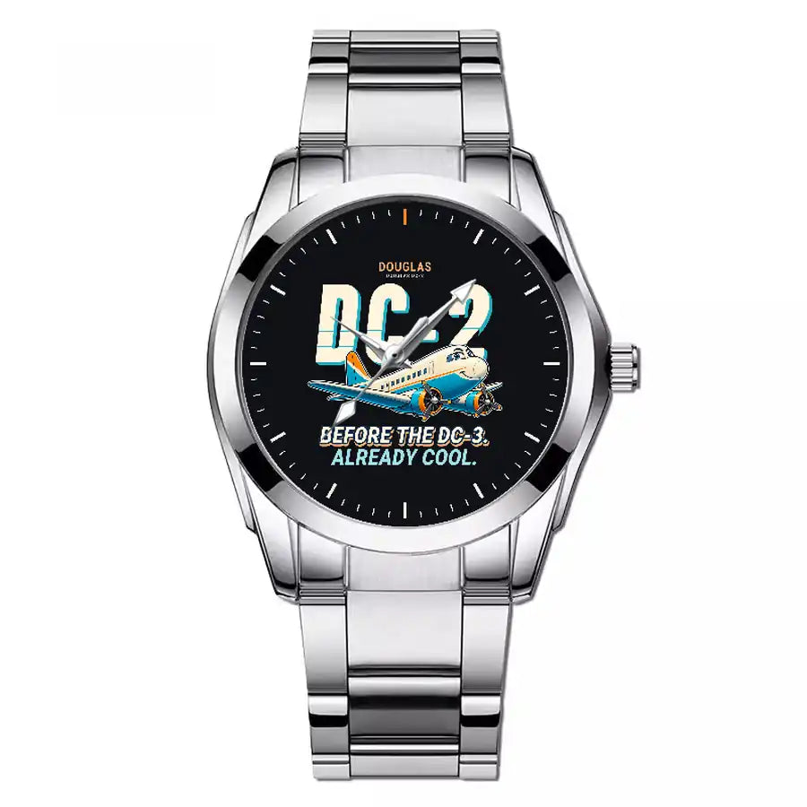 Douglas DC-2 - Cartoon - Stainless Steel Band - For Men
