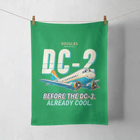 Thumbnail for Douglas DC-2 - Cartoon - Towel - Green