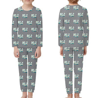 Thumbnail for Douglas DC-2 - Children Pajamas - Cartoon Pattern - Gray