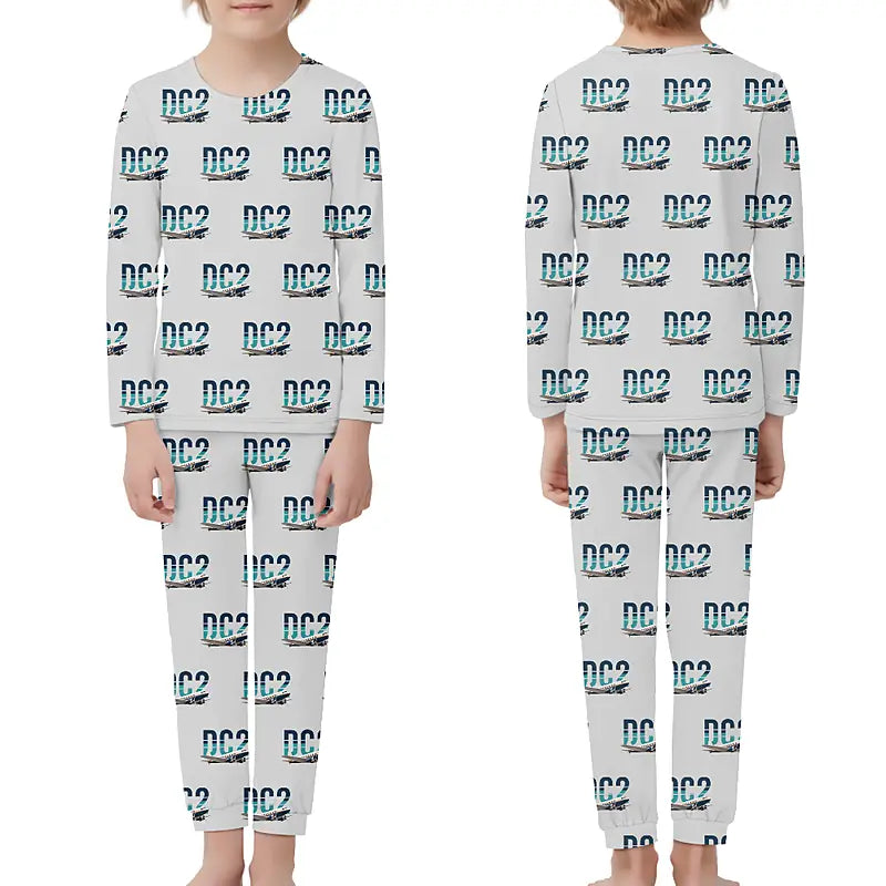 Douglas DC-2 - Children Pajamas - Original Pattern - Light Gray