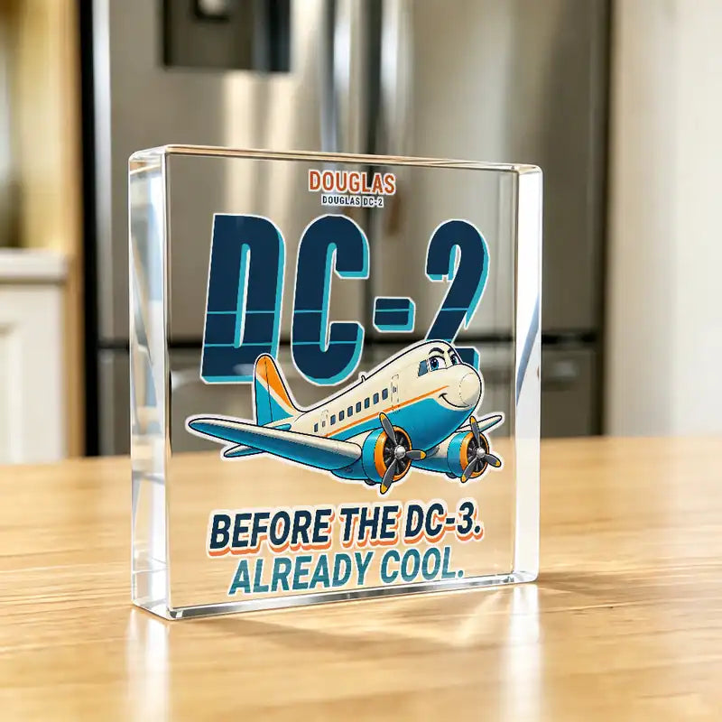 Douglas DC-2 - Crystal Ornament - Cartoon - Kitchen