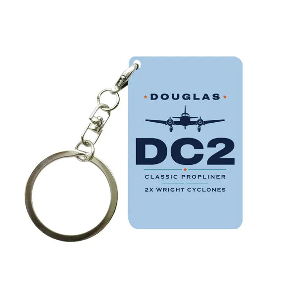 Douglas DC-2 - Heritage - Key Chain - Light Blue