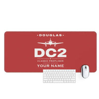 Thumbnail for Douglas DC-2 - Heritage + Name - Desk Mat - Red