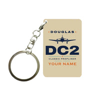 Thumbnail for Douglas DC-2 - Heritage + Name - Key Chain - Beige