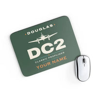 Thumbnail for Douglas DC-2 - Heritage + Name - Mouse Pad - Dark Green