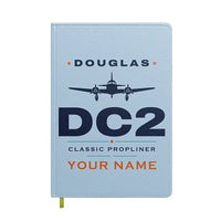 Thumbnail for Douglas DC-2 - Heritage + Name - Notebook - Light Blue