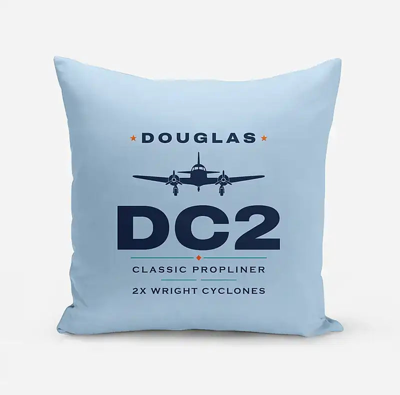 Douglas DC-2 - Heritage - Pillow - Light Blue