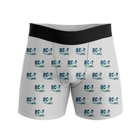 Thumbnail for Douglas DC-2 - Men Boxers - Cartoon Pattern - Light Gray