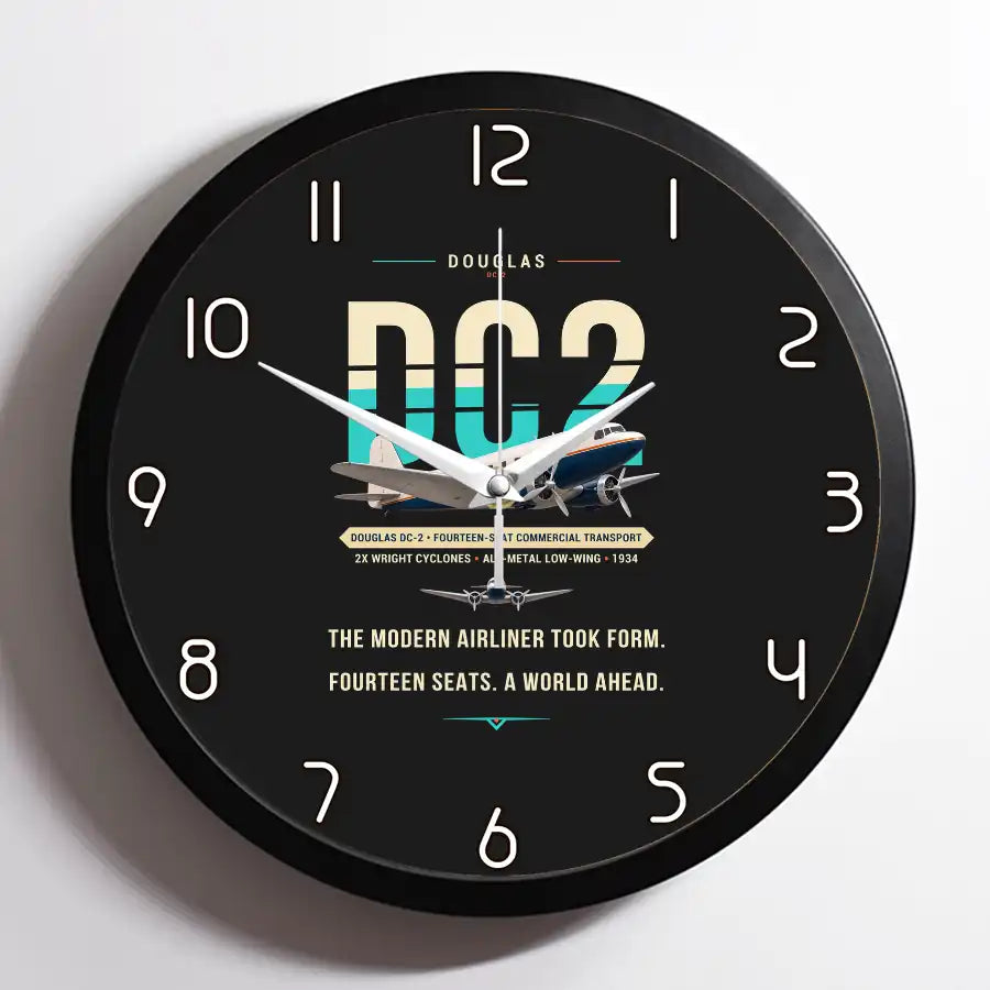 Douglas DC-2 - Original - Framed - Black