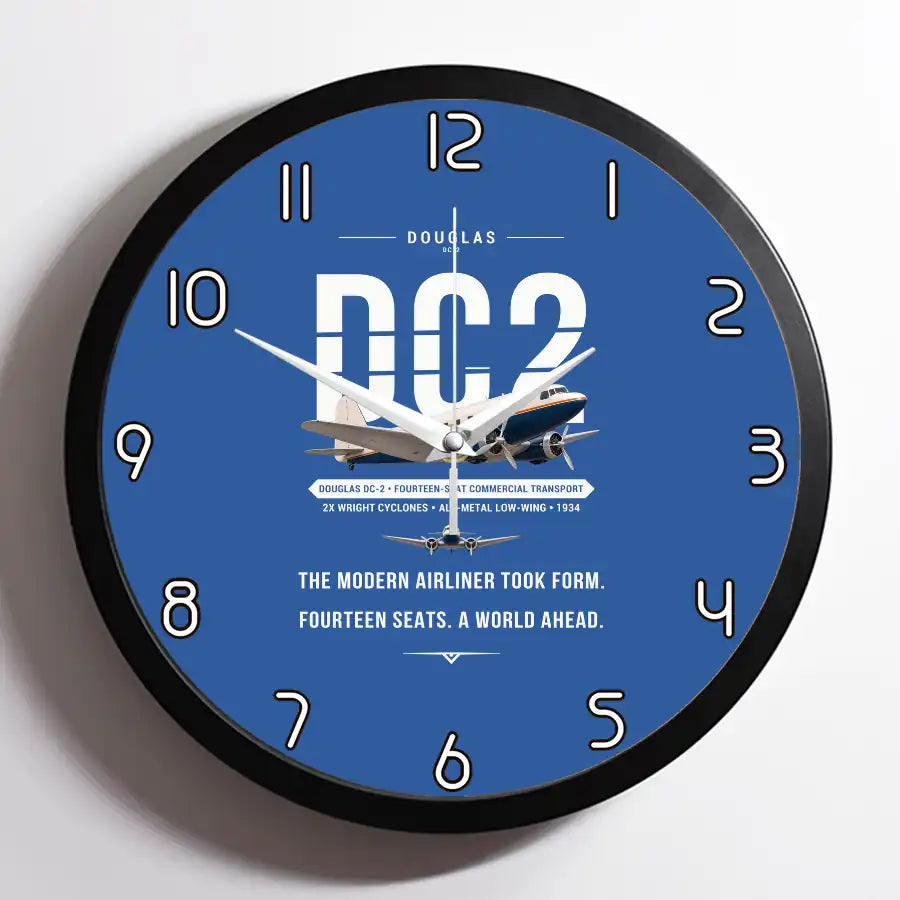 Douglas DC-2 - Original - Framed - Blue