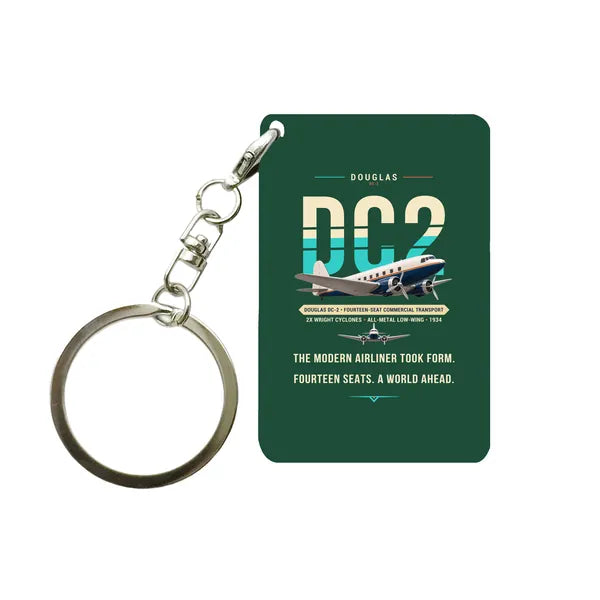 Douglas DC-2 - Original - Key Chain - Dark Green