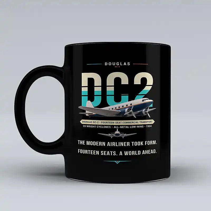 Douglas DC-2 - Original - Mug - Black