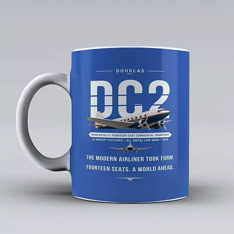Douglas DC-2 - Original - Mug - Blue