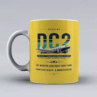 Thumbnail for Douglas DC-2 - Original - Mug - Yellow
