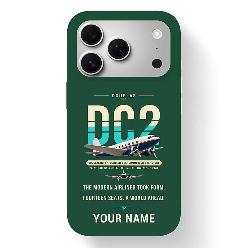 Douglas DC-2 - Original + Name - MagSafe iPhone 17 Pro - Dark Green