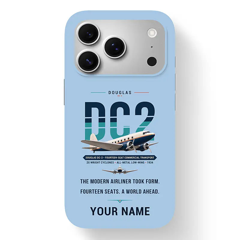 Douglas DC-2 - Original + Name - MagSafe iPhone 17 Pro - Light Blue