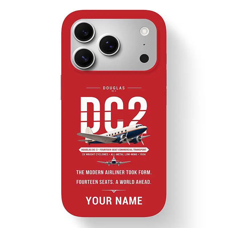 Douglas DC-2 - Original + Name - MagSafe iPhone 17 Pro - Red