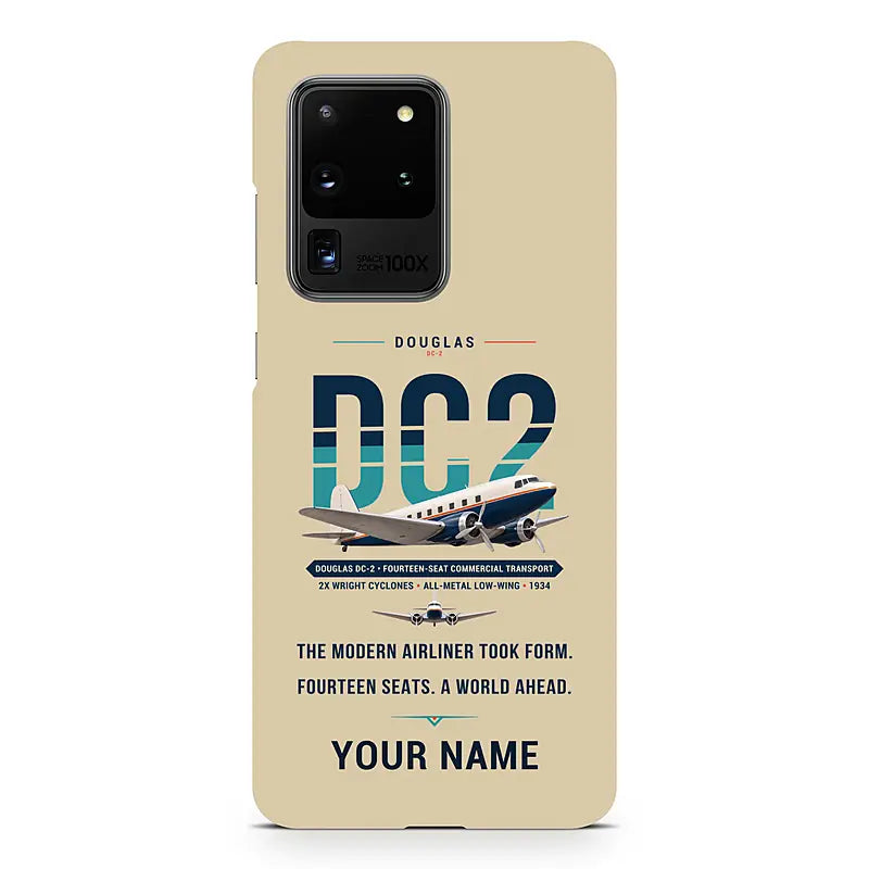 Douglas DC-2 - Original + Name - Samsung Case - Beige