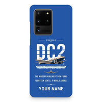 Thumbnail for Douglas DC-2 - Original + Name - Samsung Case - Blue