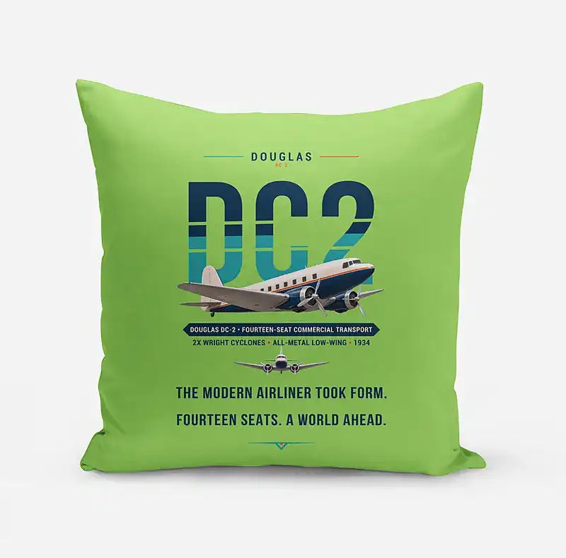 Douglas DC-2 - Original - Pillow - Light Green