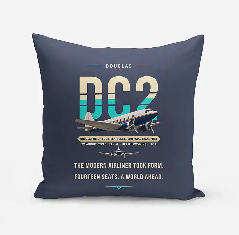 Douglas DC-2 - Original - Pillow - Navy Blue