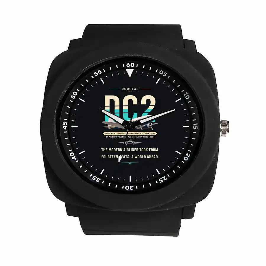 Douglas DC-2 - Original - Rubber Strap - Black